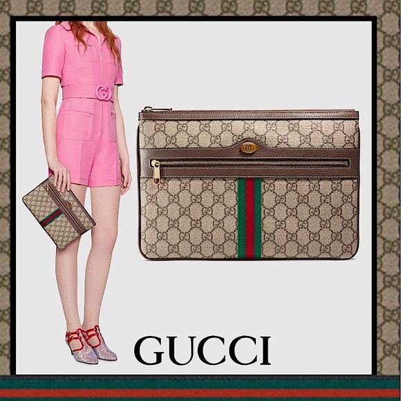 NEW Gucci Ophidia GG Supreme Pouch - Picture 12 of 12